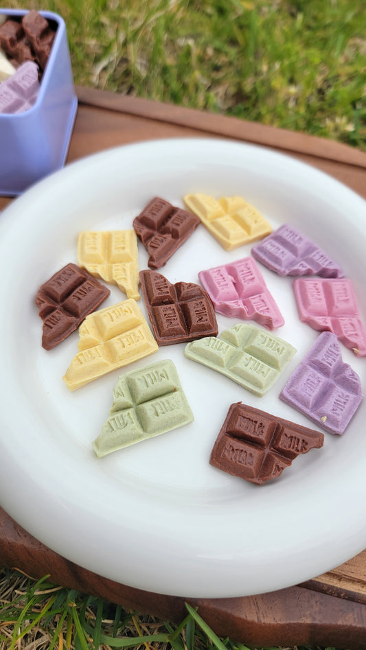 Mini 'Chocolate' with Candy Tin | Goat Milk Based |Crunchy |20ct | Assorted Designs