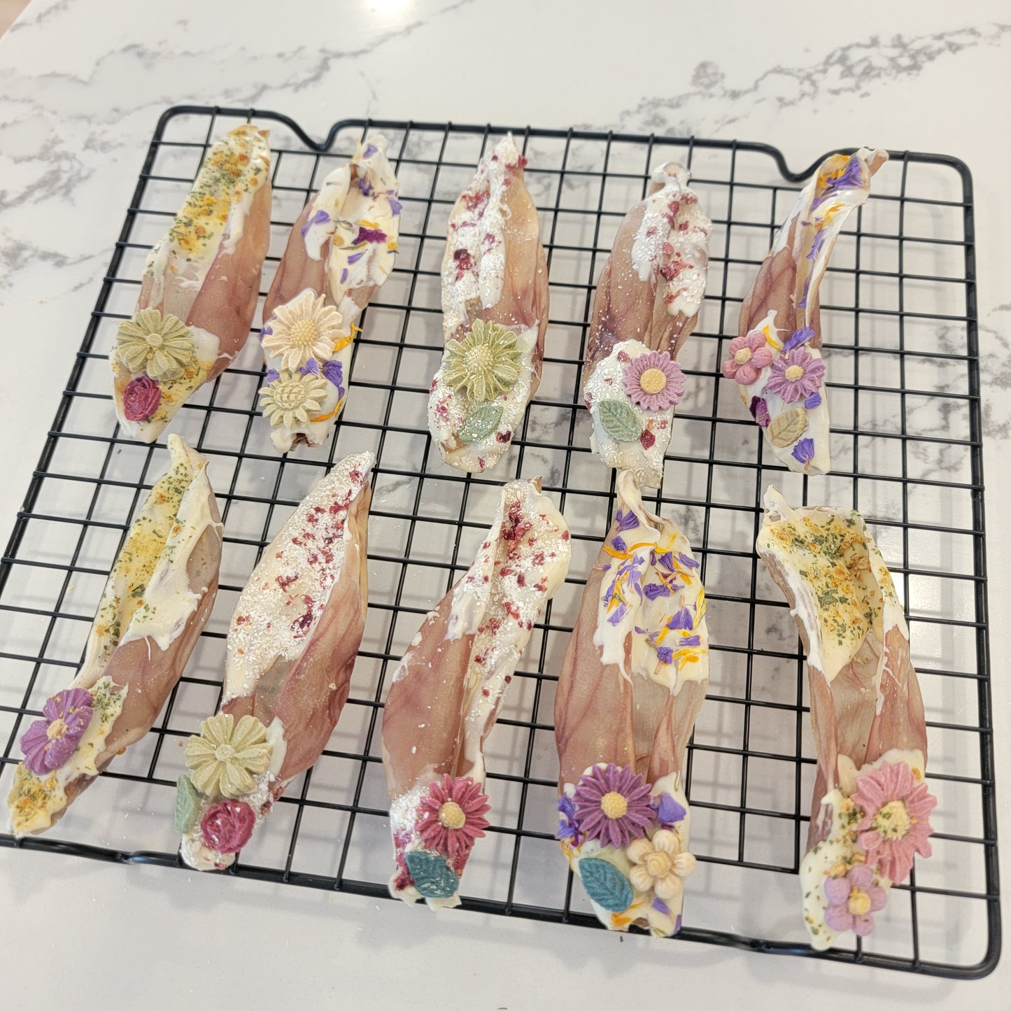 Artisan Herbal Rabbit Ears Chew & Enrichment | Meat Based |Chomper | 4ct | Assorted Designs