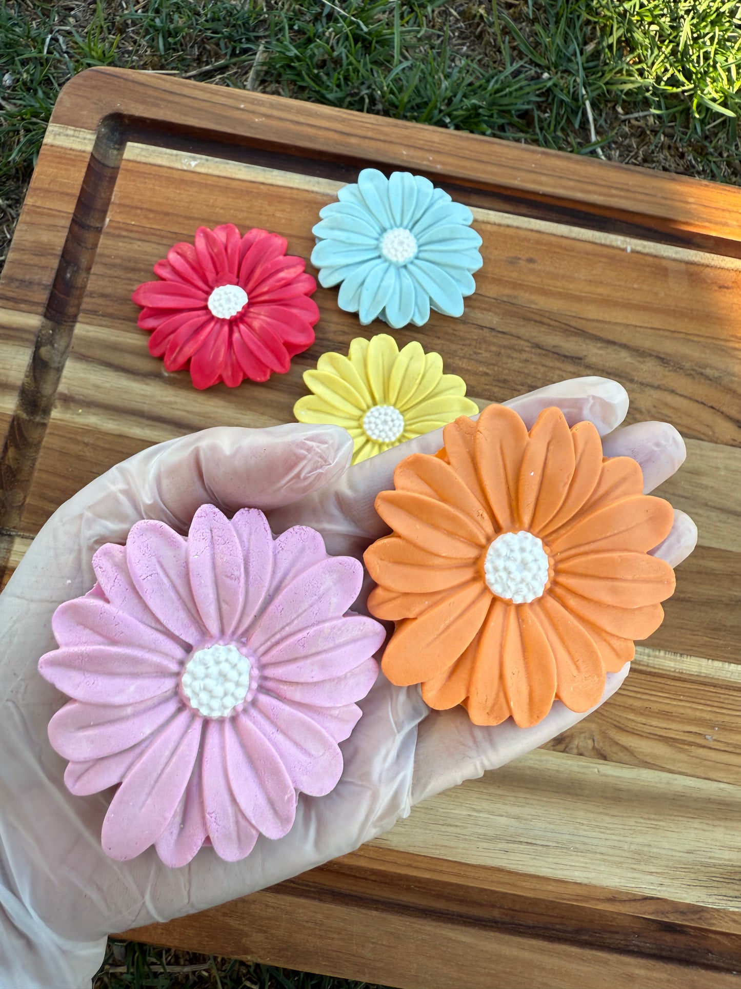 Artisan Marguerite Daisy| Goat Milk Based | Crunchy | 4ct | Assorted Designs