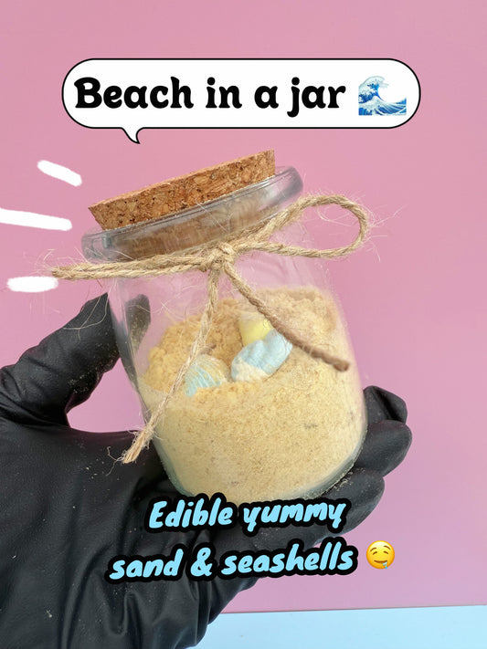 Edible Sandy Beach / Bottle in a Jar | Meat Based | Softie | 2.8oz/80g