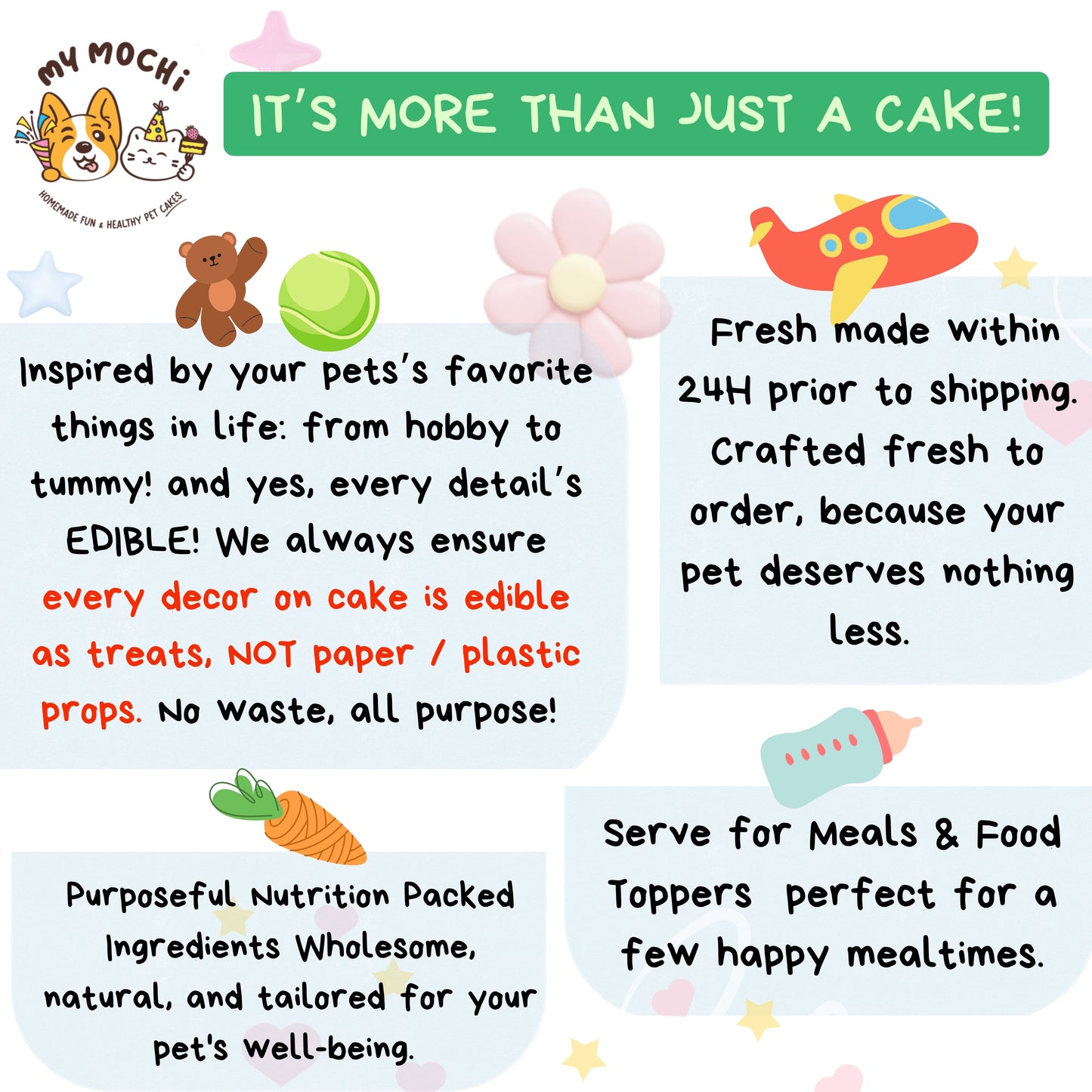 Macaron Cake Bundle (3 Tiers) | Dog & Cat Cake | Special Cake for the Special Paw | Organic Yogurt X Meat