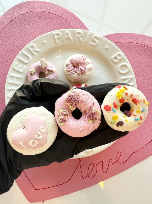 Valentine's Artisan Pup Donuts Pawty Bundle, Dog Treats, Assorted Design, 5ct/bag