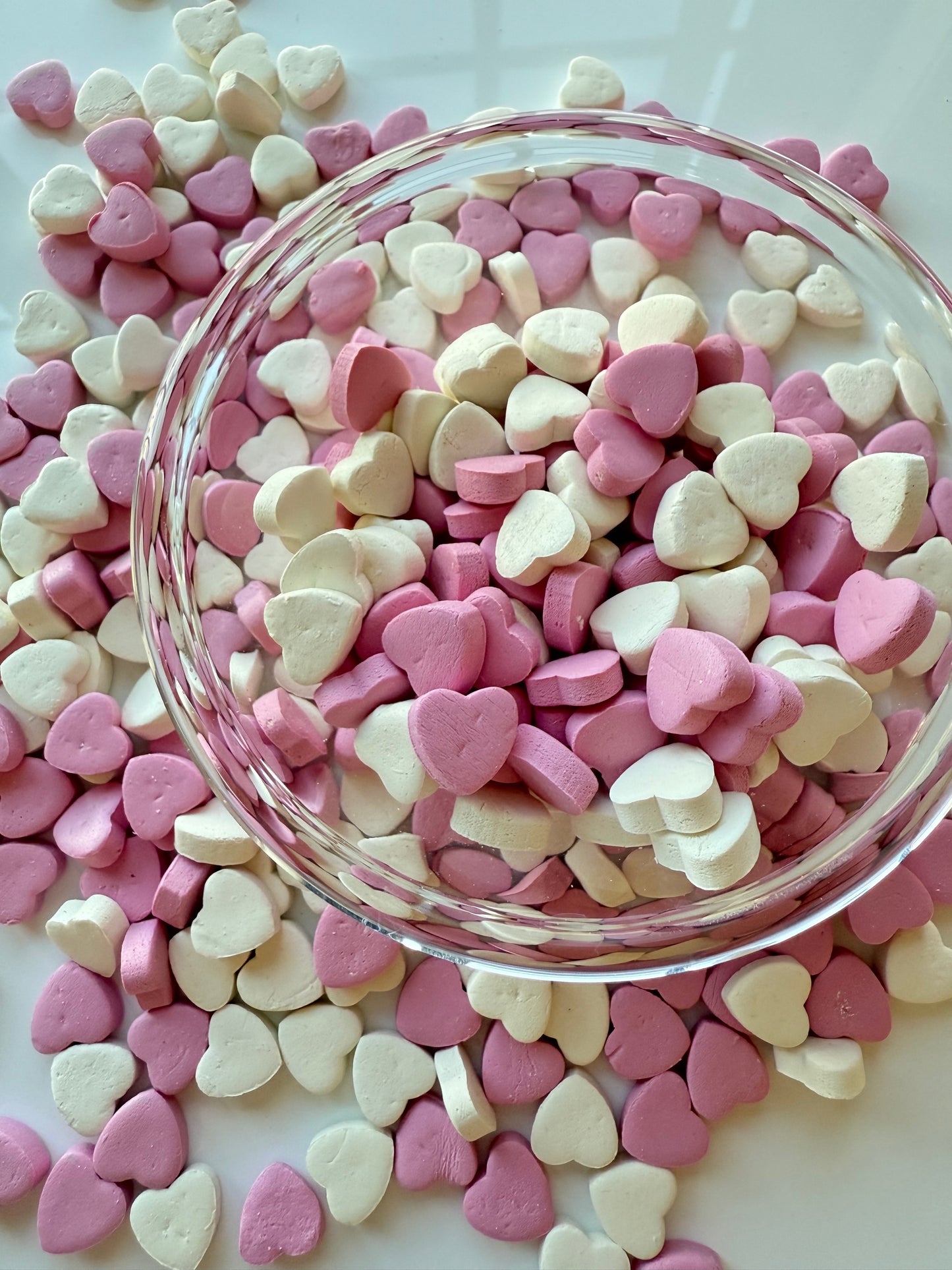 Mini Heart Candies | Food Toppers & Goat Milk Based | Crunchy | 1.2oz/35g Assorted Designs