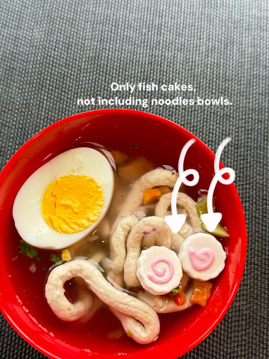 Japanese Fish Cakes (Kamaboko) | Enrichment & Toppers | Goat Milk Based | Crunchy | 1.8oz/50g (20-25ct/set)