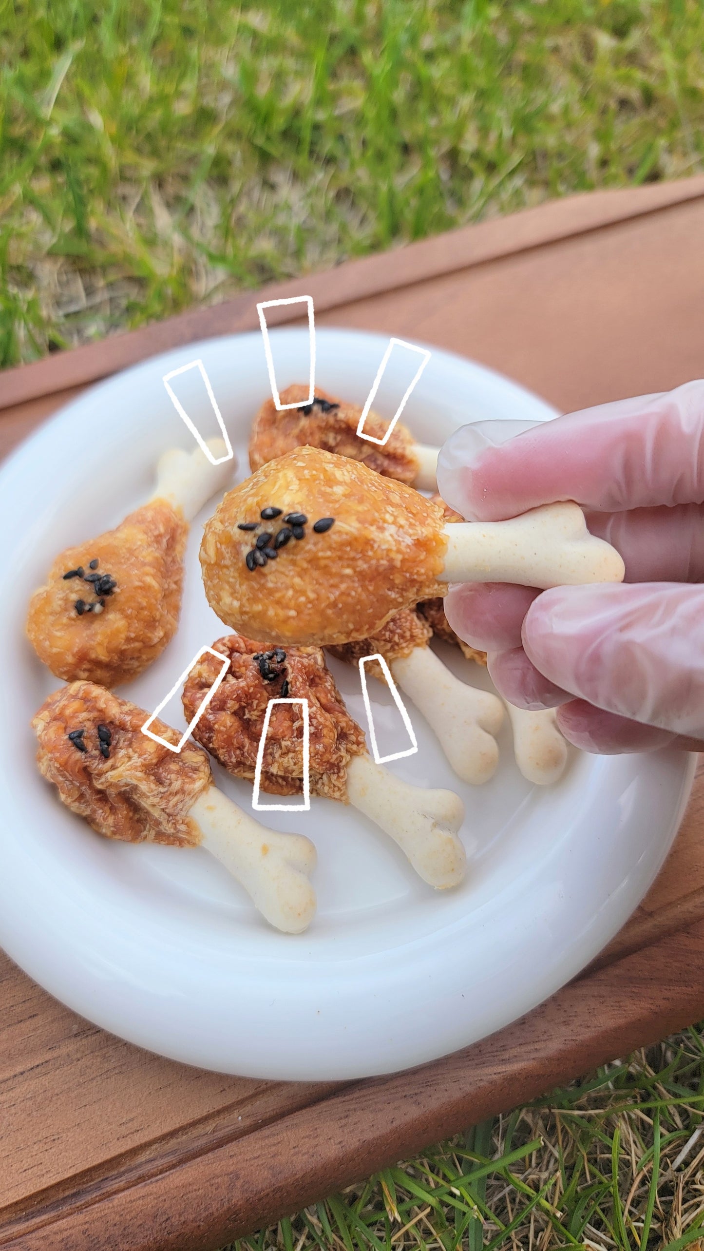 Mini KFC 'Fried' Chicken Drumsticks| Meat Based | Chomper |8ct