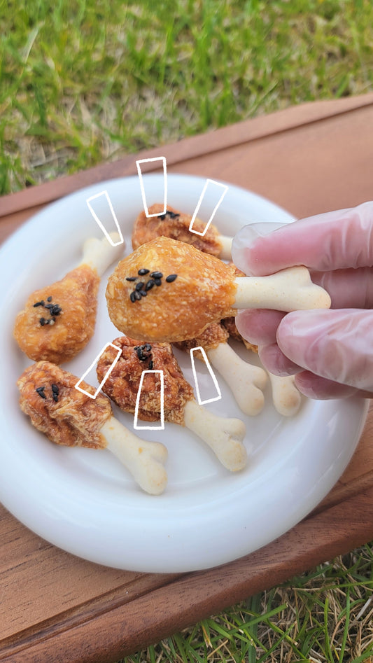 Mini KFC 'Fried' Chicken Drumsticks| Meat Based | Chomper (Dog) |8ct