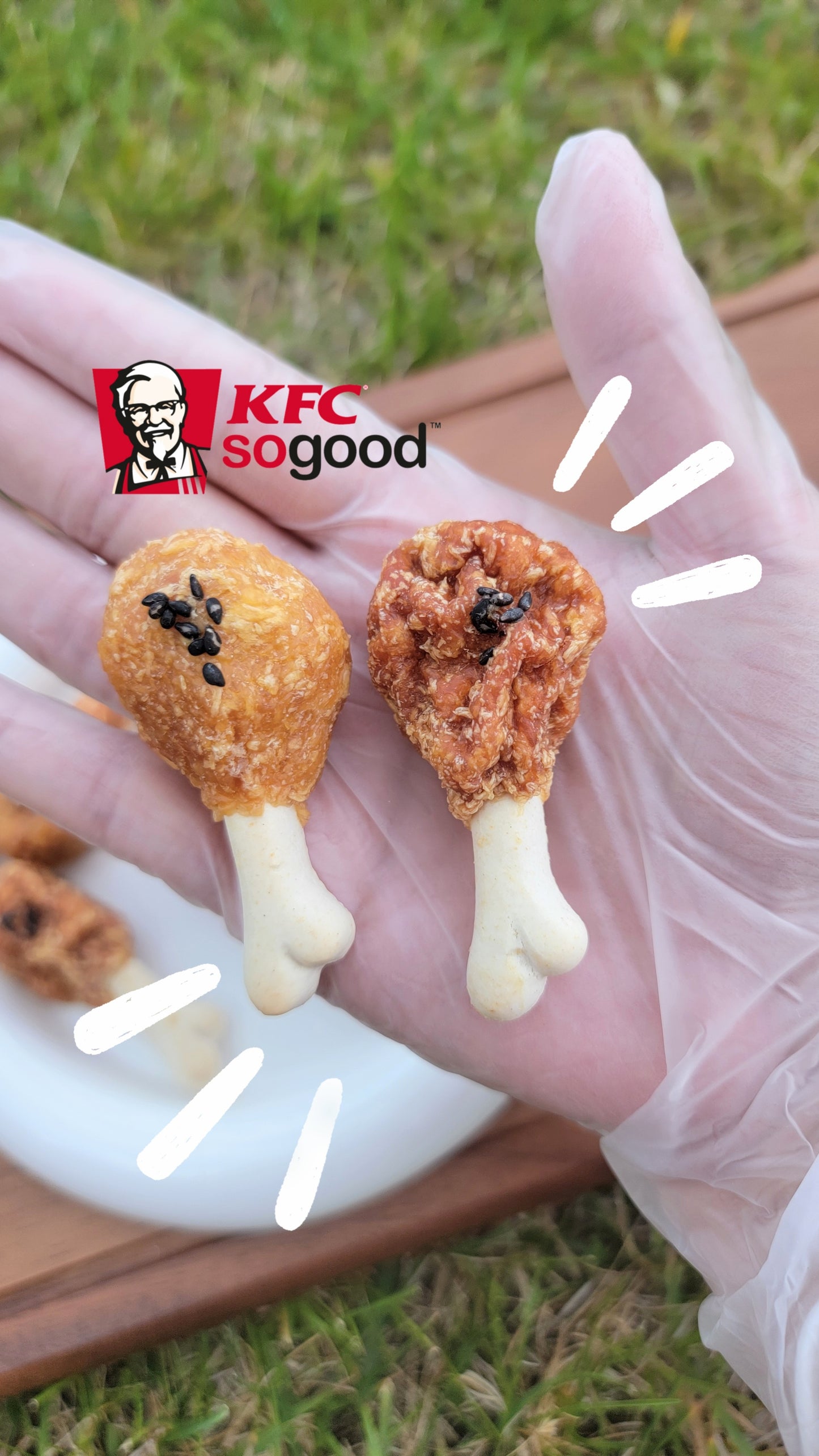 Mini KFC 'Fried' Chicken Drumsticks| Meat Based | Chomper |8ct