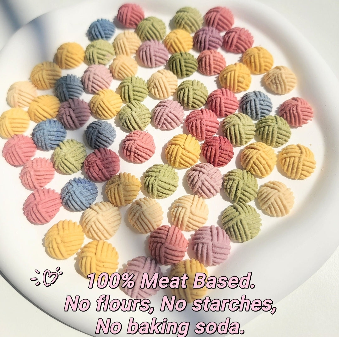 Mini Pom Pom | Training Treats & Toppers | Meat Based |Softie | 1.8oz/50g | Assorted Flavors
