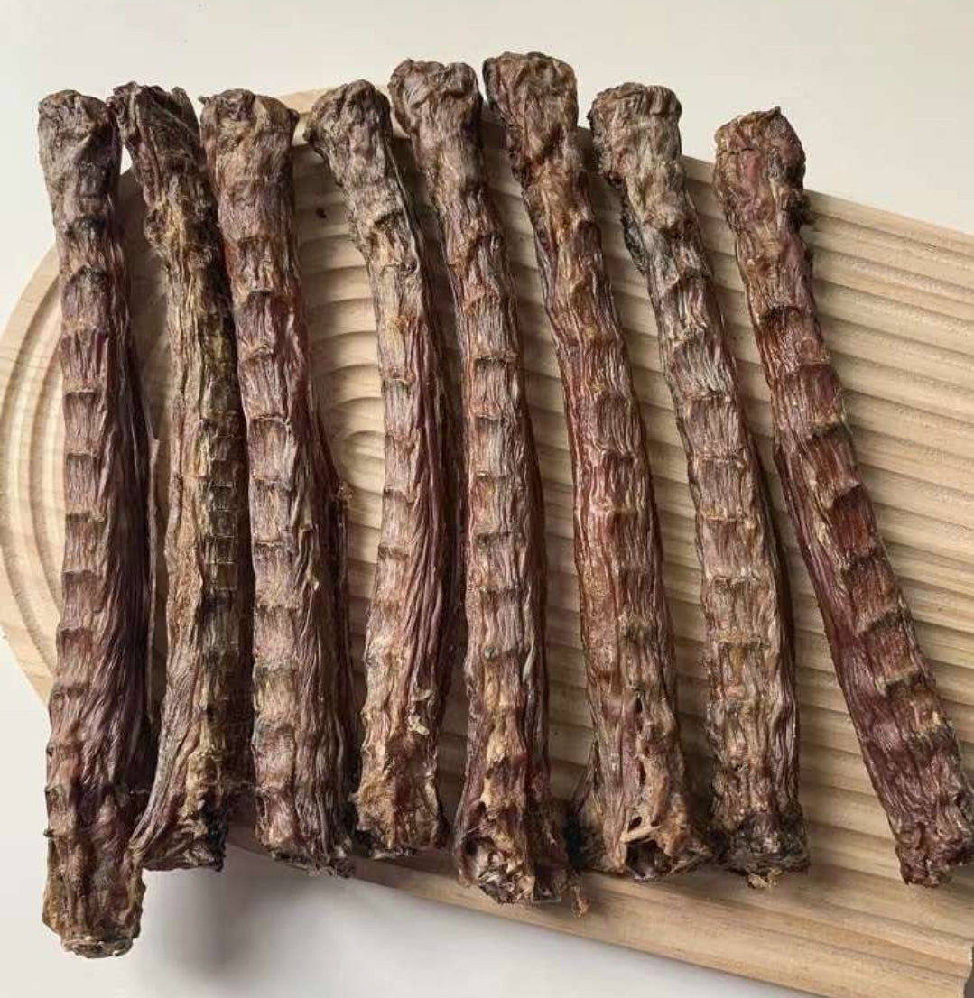 Homemade Dehydrated Natural Duck Neck (Removed Fat) | Meat Based |Chomper |1ct