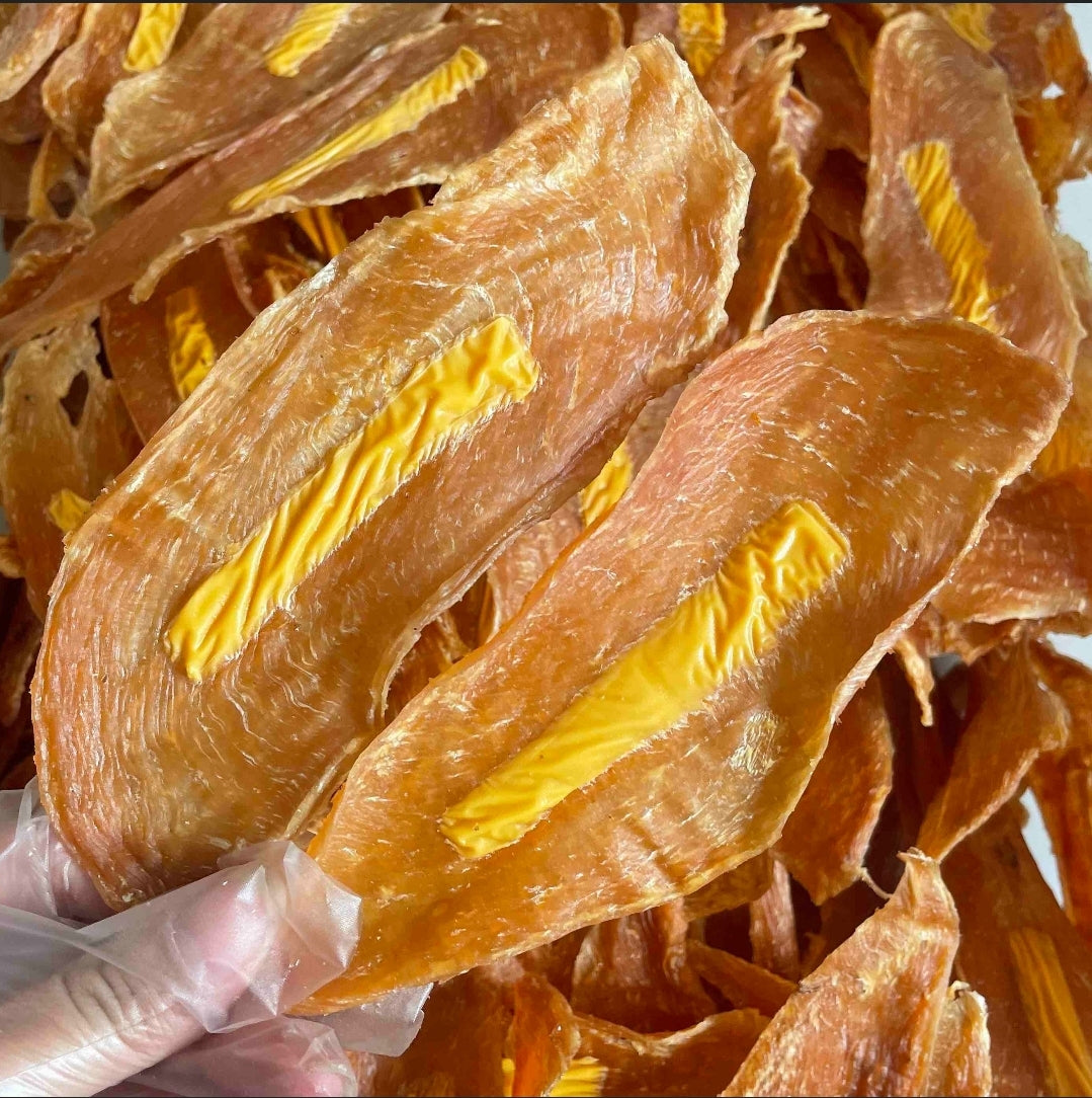 Premium Jerky w/ Cheese (Chicken or Duck)| Meat Based |Crunchy | 1.8oz/50g