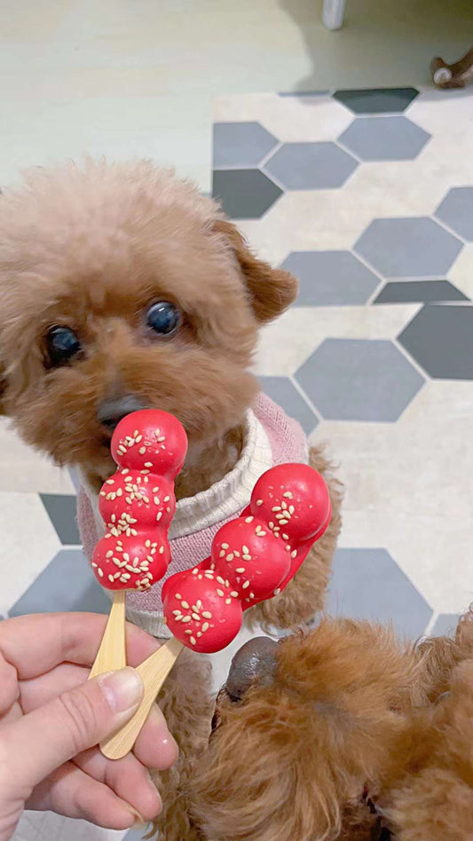 Lunar New Year: Pet Tanghulu, Candied Fruit Skewers,| Meat Based |Chomper |3ct