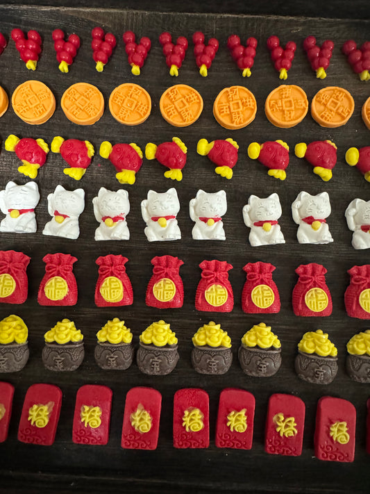 Mini Artisan Lunar New Year Fortune Mix | Goat Milk Based | Crunchy | 21ct | Assorted Designs
