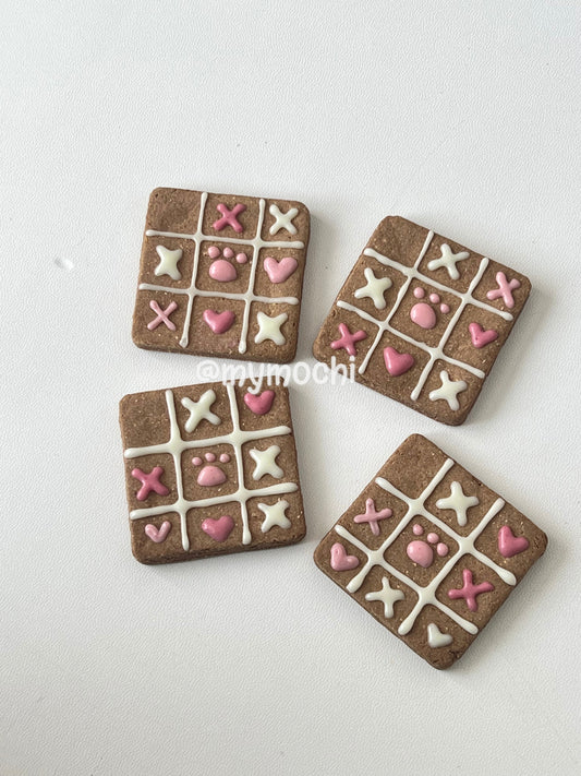 XOXO Tic-Tac-Toe Bean – Soft & Chewy Meat Based, 4ct, Assorted Designs