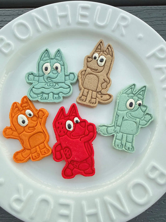 Bluey Cookies – Soft & Chewy Meat Based, 5ct, Assorted Designs