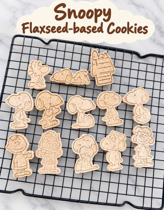Flaxseed Snoopy– Plant Based Omega, Soft & Chewy Meat Based, 13ct, Assorted Designs