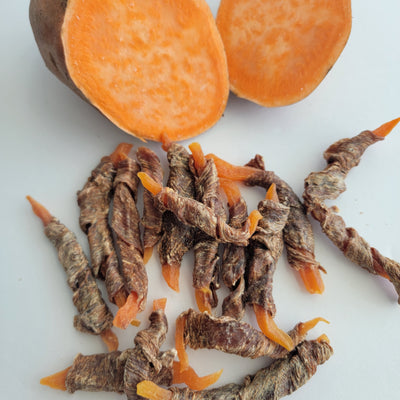 Duck Sweet Potato RollerBite| Digestion | Protein x Superfood Based | Crunchy | 1.8oz/50g