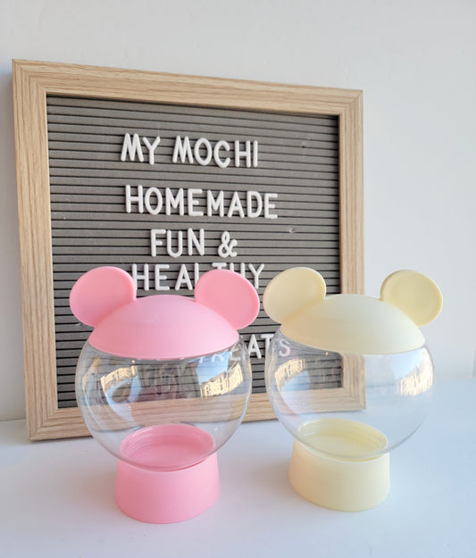 Mickey Pastel Snack Jar (Yellow/Pink)