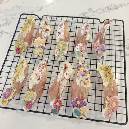 Artisan Herbal Rabbit Ears Chew & Enrichment | Meat Based |Chomper | 4ct  | Assorted Designs