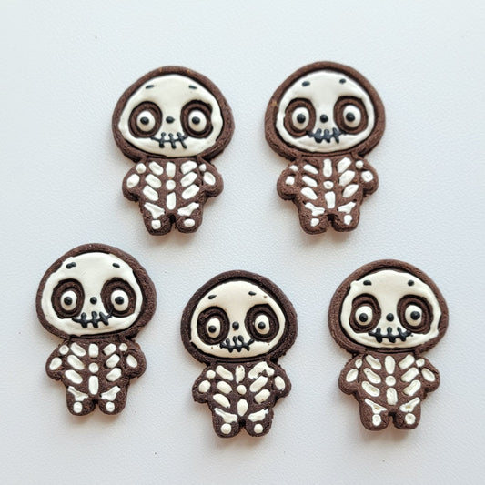 Happy Skeleton Cookies (Duck Dog/Cat Treats), Halloween Special, 5ct