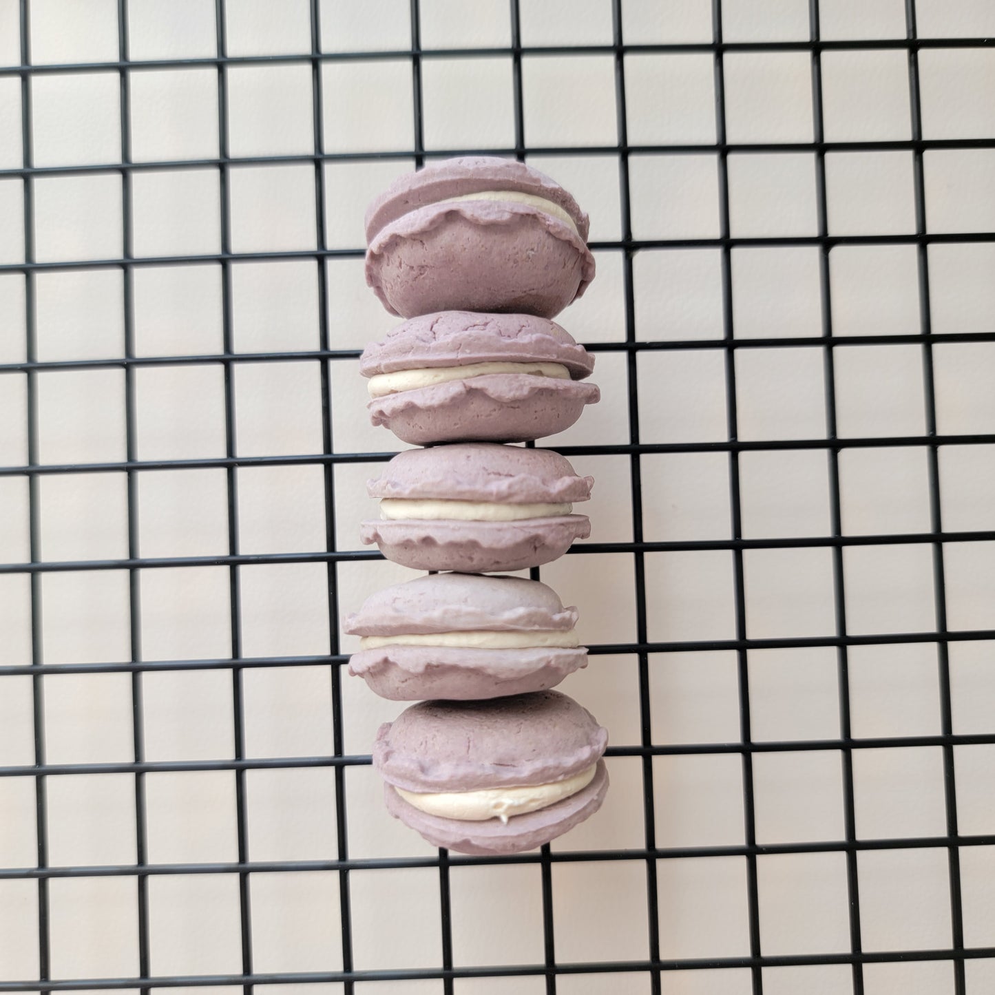 Ube Macarons with goat mill filling, Fun Dog/Adults Cat Treats, 8ct (Limited Edition)