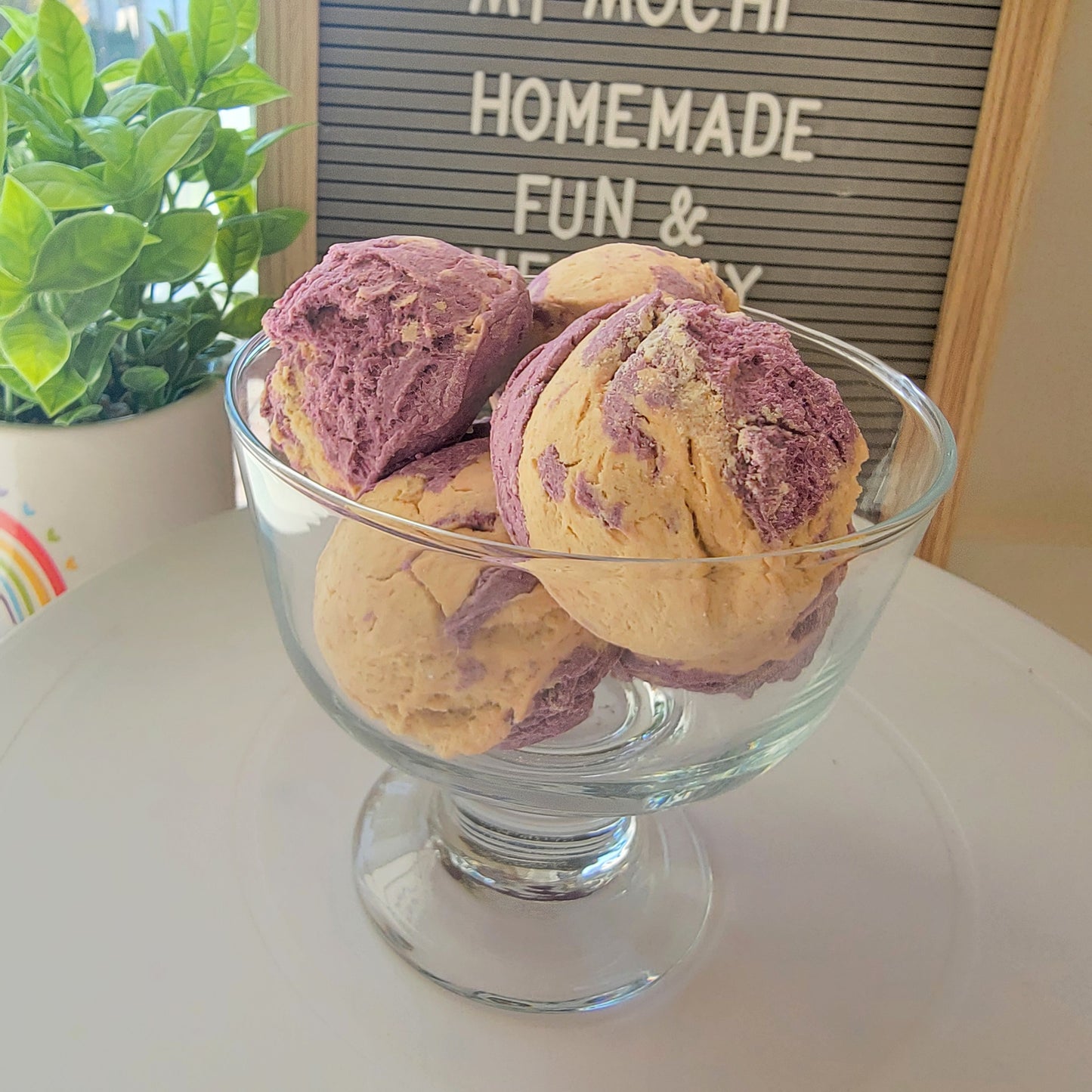 Ube Waffle & Ice Cream Topping Set, Fun Dog Treats