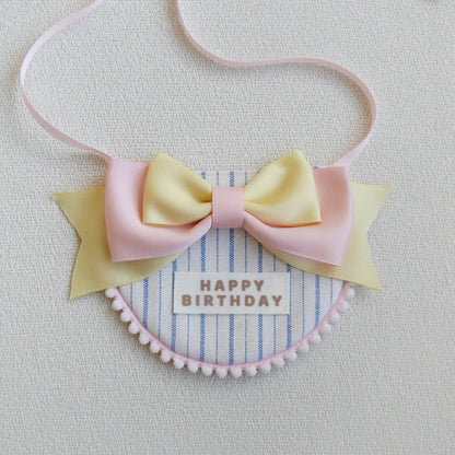 MyMochi Limited Accessories | Sweet Birthday Bandana For Dog & Cats | High Quality Boutique Cotton