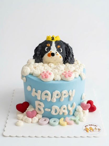 Custom Royal Bubble Bath | Bespoke Meat Cake Bundle | Dog & Cat Cake | Homemade Plant Based Cream Cheese X Meat