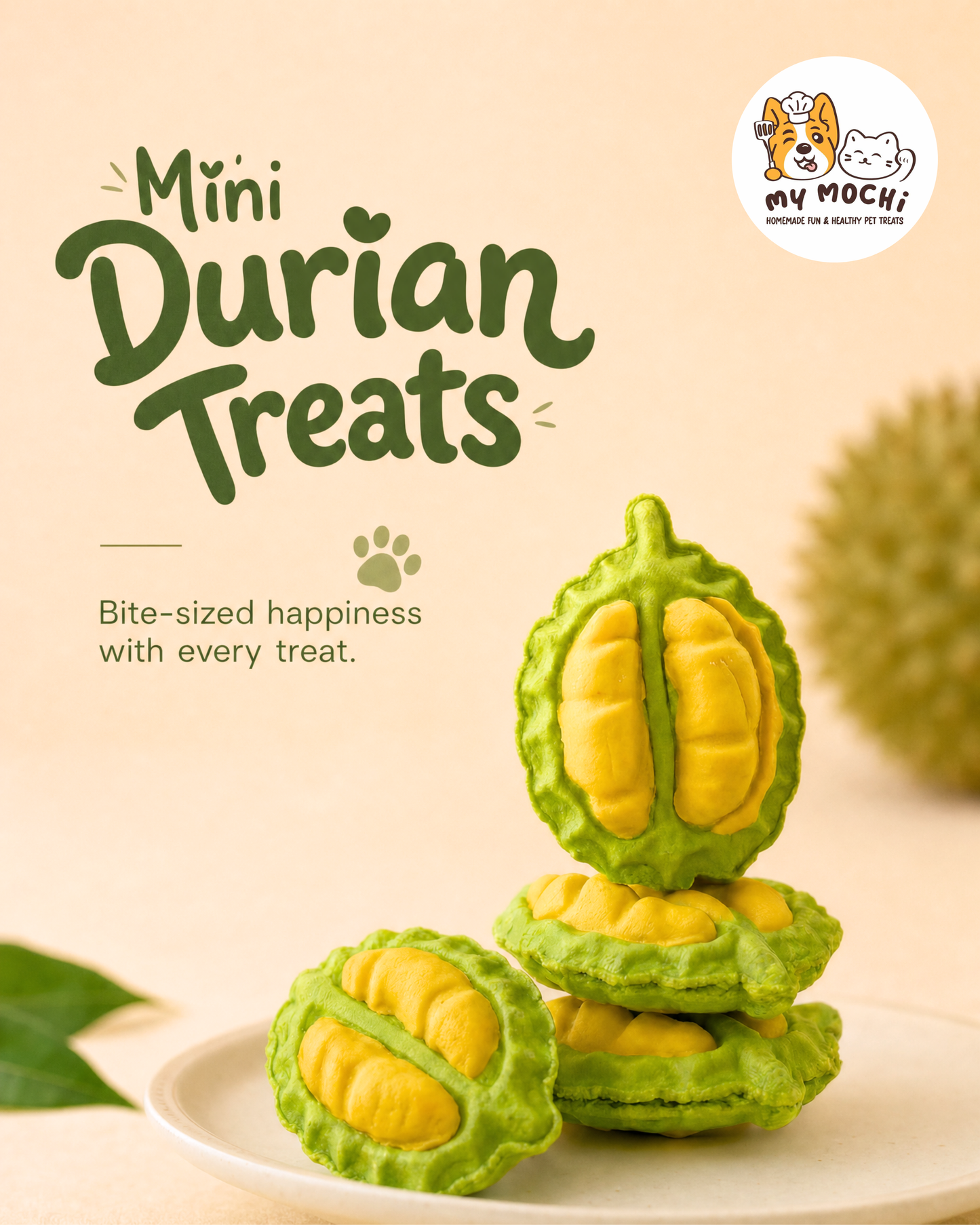 Mini Durian Bites | Meat Based | Crunchy | 5CT