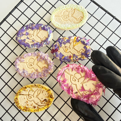 Artisan Cupid's Botanical Garden Cookies| Artisan Herb Blend Mix | Meat Based | Softie | Assorted Design 6ct /set
