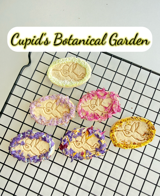 Artisan Cupid's Botanical Garden Cookies| Artisan Herb Blend Mix | Meat Based | Softie | Assorted Design 6ct /set