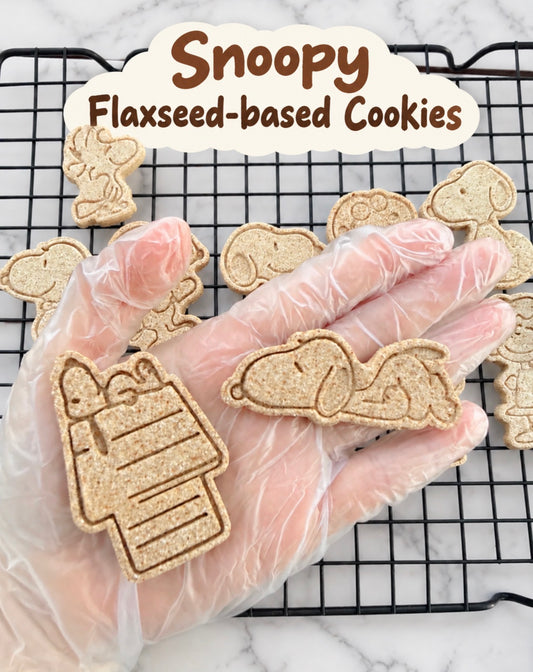 Flaxseed Snoopy– Plant Based Omega, Soft & Chewy Meat Based, 13ct, Assorted Designs