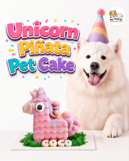 Unicorn Piñata Pet Cake Bundle | Dog Cake | Organic Yogurt X Meat