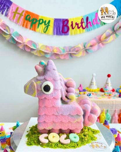 Unicorn Piñata Pet Cake Bundle | Dog Cake | Organic Yogurt X Meat