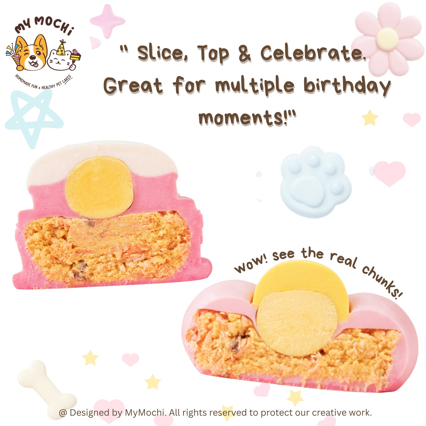 Macaron Cake Bundle (3 Tiers) | Dog & Cat Cake | Special Cake for the Special Paw | Organic Yogurt X Meat