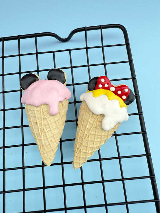 Mickey/Minnie Ice Cream Cones | Meat Based |Softie | 1ct