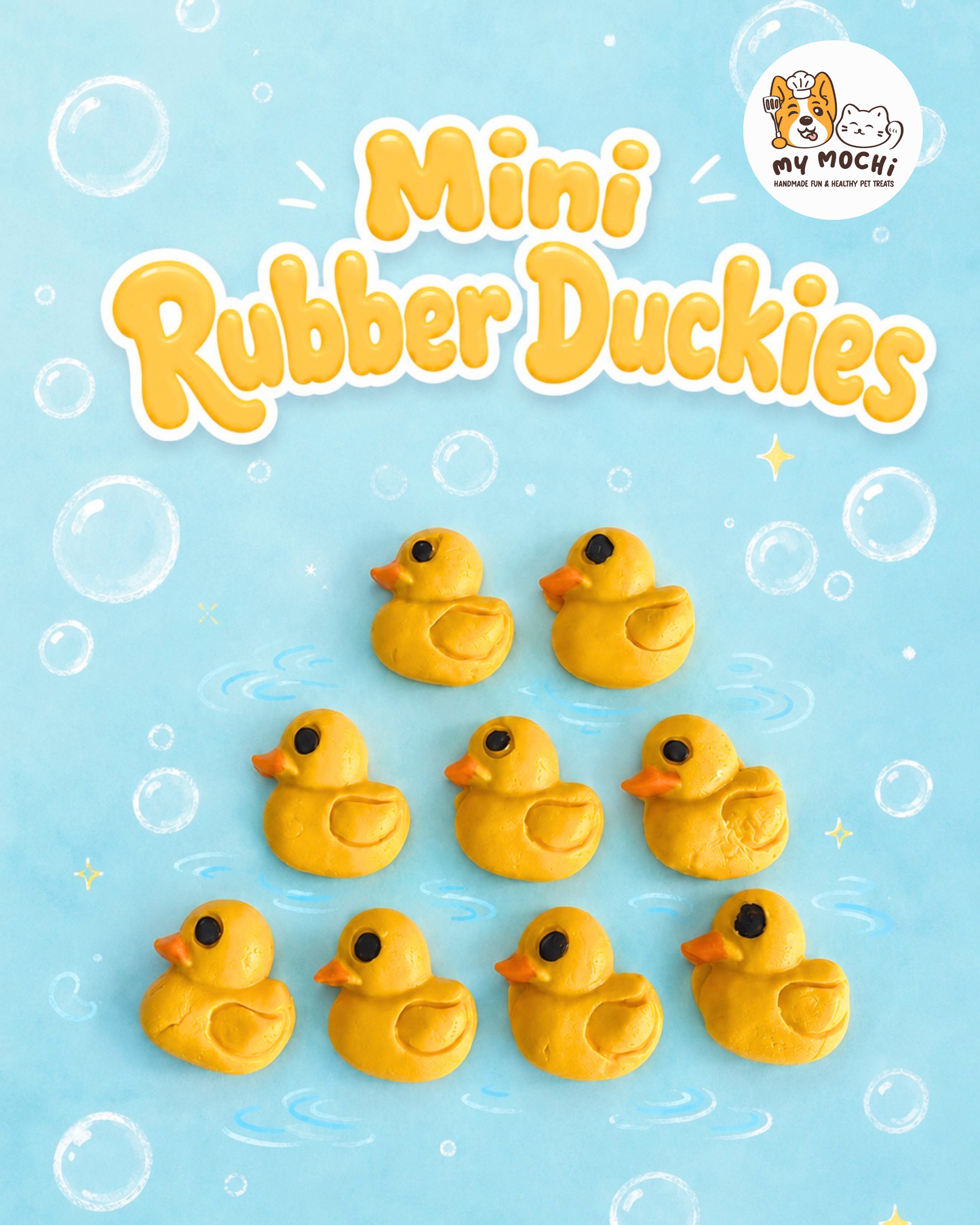 Mini 'Rubber' Duckies | Goat Milk Based | Crunchy | 20ct