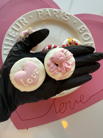 Valentine's Artisan Pup Donuts Pawty Bundle, Dog Treats, Assorted Design, 5ct/bag