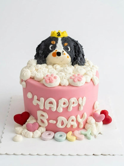 Custom Royal Bubble Bath | Bespoke Meat Cake Bundle | Dog & Cat Cake | Homemade Plant Based Cream Cheese X Meat