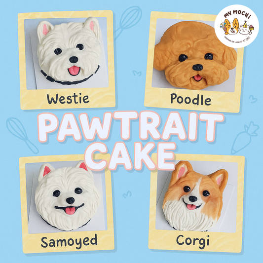 Pawtrait Cake | Tailormade Pet Sculpture Dog & Cat Cake | Special Cake for the Special Paw | Homemade Plant Based Cream x Meat