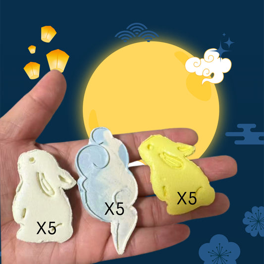 Moon Bunny on Auspicious Clouds Mix | Goat Milk Based | Crunchie | Assorted 15ct (Pre-Order)