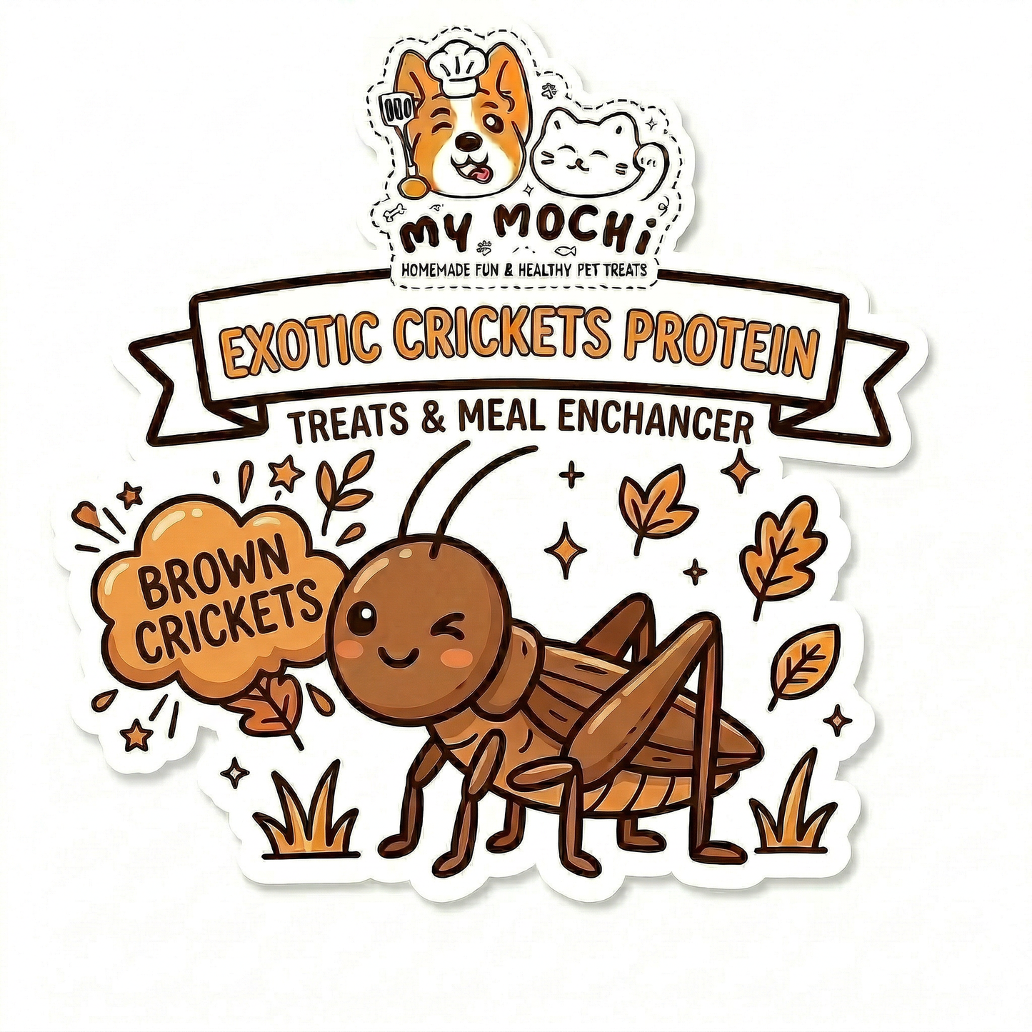 Exotic Cricket Calcium Hypoallergenic Pet Treats (+Duck) | Meat Based | Meal Enchancer | Softie | 30ct