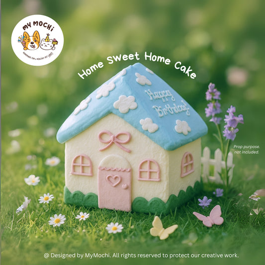 Home Sweet Home Sculptured Cake Bundle | Dog & Cat Cake | Special Cake for the Special Paw | Homemade Plant Based Cream Cheese X Meat