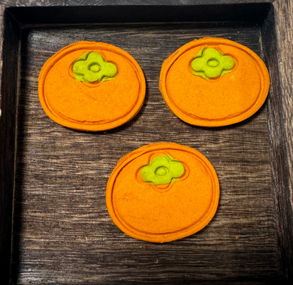 Lunar New Year, Pet Mandarin Orange Cookies| Meat Based |Softie | 6ct