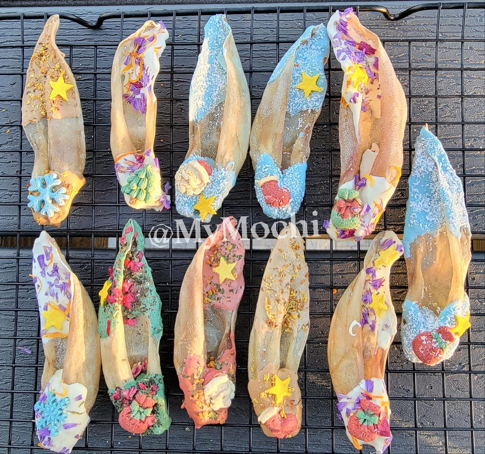 X'mas Artisan Herbal Rabbit Ears Chew & Enrichment Dog/Cat Chew (Limited Edition) Assorted 4 unique artistic designs)