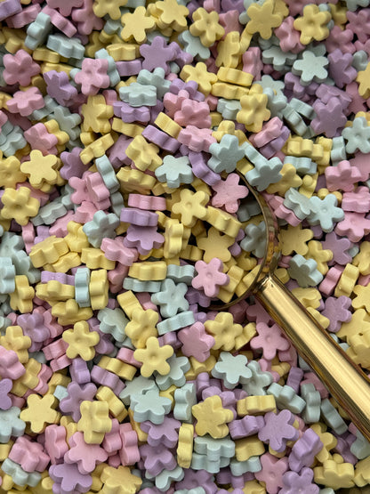 Mini Pastel Flower Crunchies Cereals | Goat Milk Based | Crunchy | 1.8oz/50g (50-55ct)