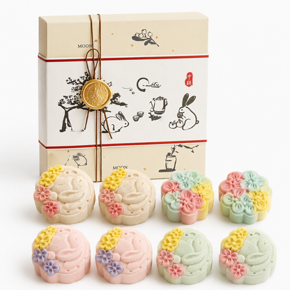Mystery Exotic Ostrich Pastel Mooncakes Gift Box (Limited Edition & Pre-Orders) - 4ct/box