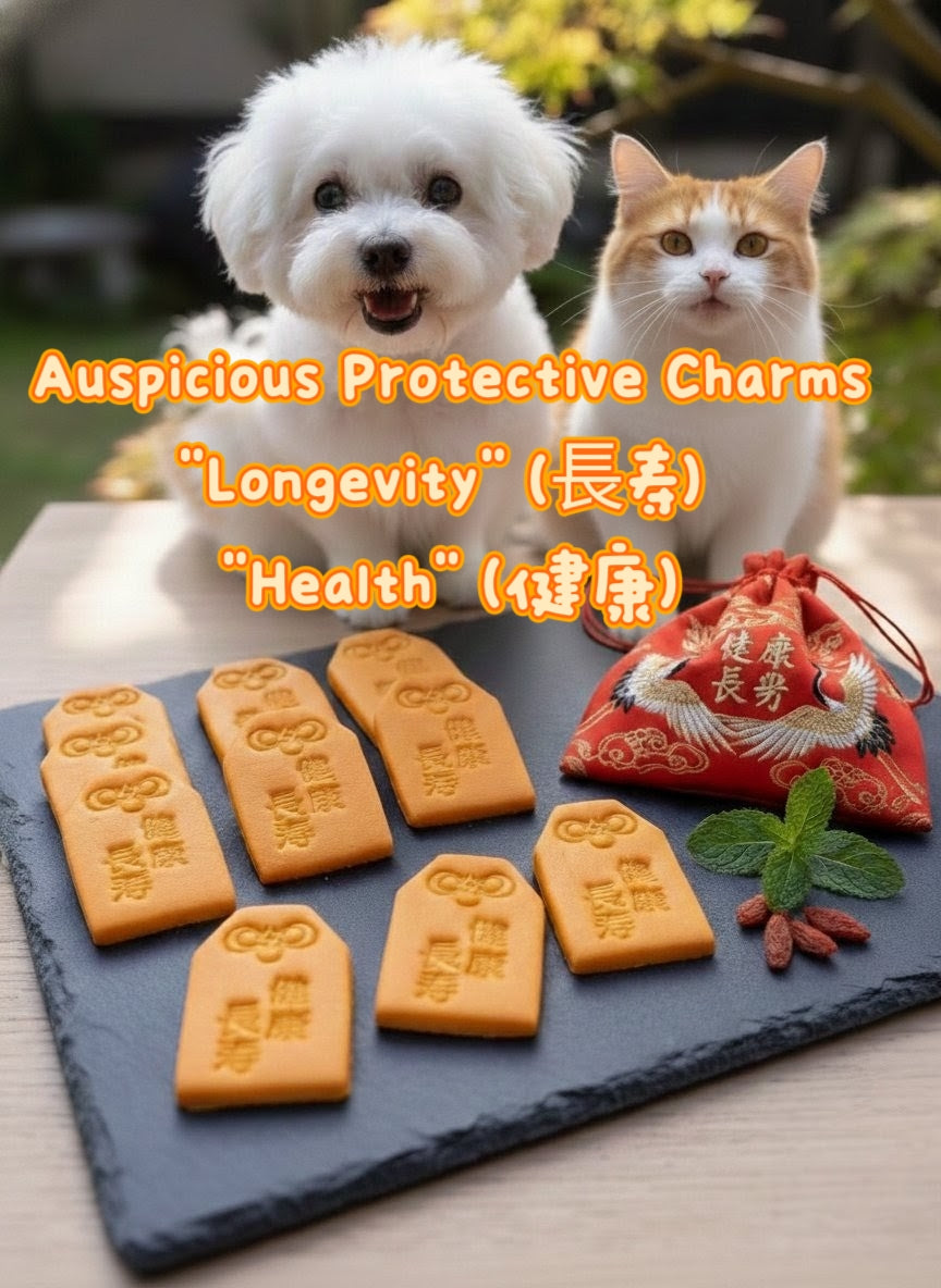 Auspicious Protective Charms for Health & Longevity | 御守 (お守り, Omamori | Goat Milk Based | Crunchy | 5ct