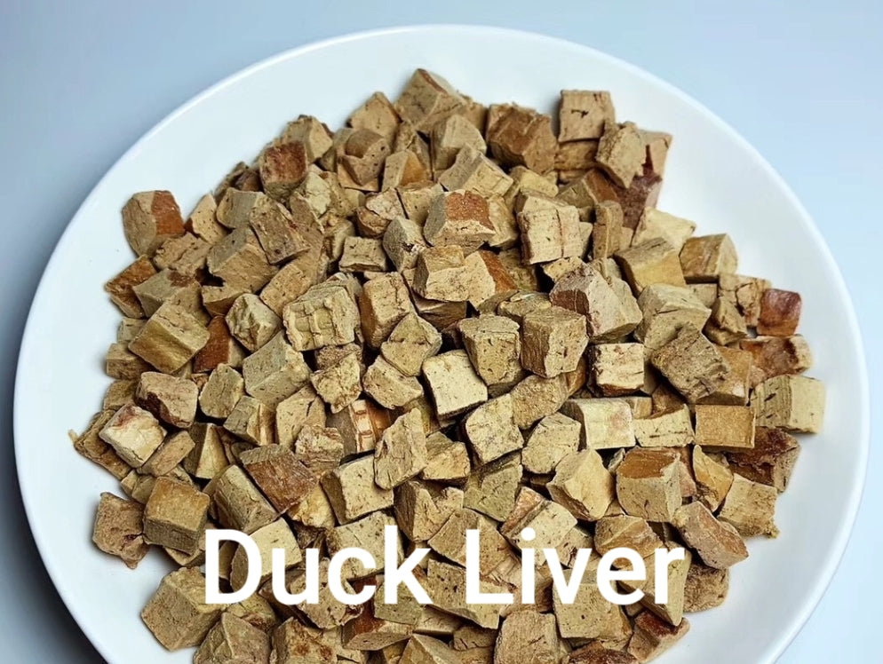 4x Livers Combo in One (Duck, Beef, Rabbit, Pig) - Healthy Dog Treats, suitable for Holistic Rotation Feeding Menu, Convenience Pack