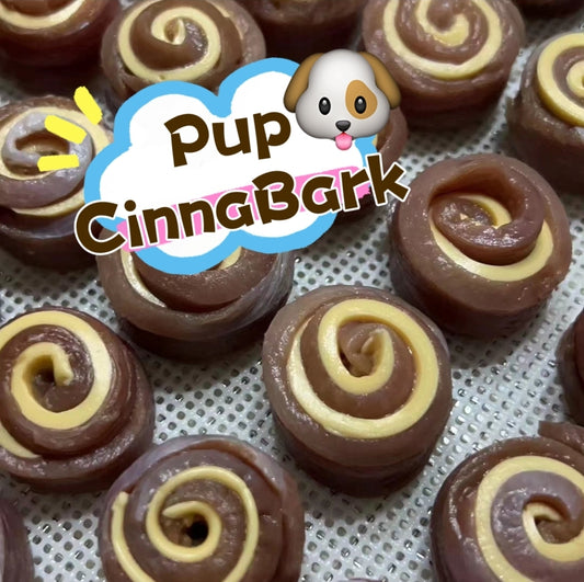 Cinnabark Roll Doggie Treats (Bite Sized)