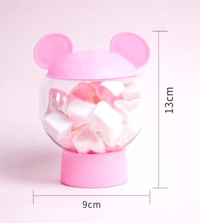 Mickey Pastel Snack Jar (Yellow/Pink)